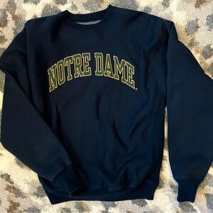 Steve & Barry's Notre Dame Navy Crewneck Sweatshirt
